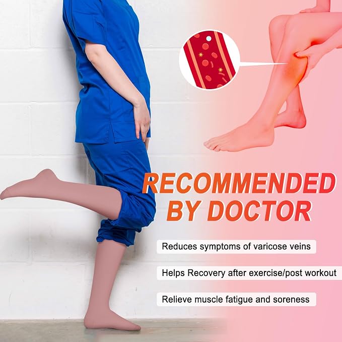 4 Pairs Compression Socks for Women Circulation-Best Support for Nurses,Running,Athletic,Travel - Image 2