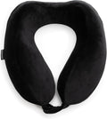 Brookstone Neck Travel Pillow Lightweight Contoured Memory Foam Support | Structured Shape Keeps Your Head Aligned While Seated, Soft Fleece Cover Feels Gentle Against Skin on Flights or Car Rides by Unknown
