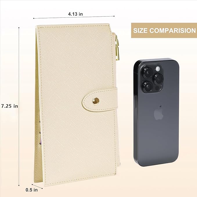 Travelambo RFID Wallet Women Large Size Bifold Multi Card Wallet Case with Zipper Pocke Credit Card Holder for Women - Image 6