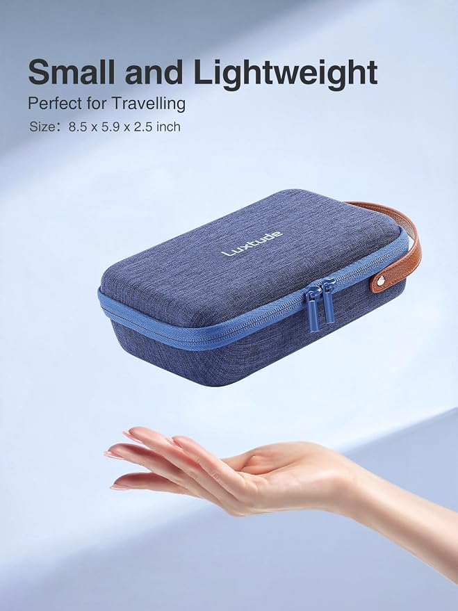 Tech Organizer Travel Case, Portable Electronics Organizer | Hard Shell Zipper Case for Charging Cables, Power Banks and Other Travel Essentials (External Size 8.5 x 5.9 x 2.5 Inch) - Image 3