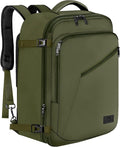 MATEIN Expandable Air Travel Backpack, Light Weight Carry on Backpack | Personal Item Backpack with Trolley Sleeve, Water Resistant Daypack for Hiking, Gifts for Men who Like to Travel, Dark Green by MATEIN