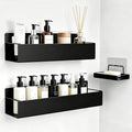 Wall-Mounted Bathroom Storage Shelf Organizer Rack for Toiletries Skincare | Shower Caddy 3 Pack Black Adhesive Shower Organizer Bathroom Shelf Organizer No-Drill Bathroom Organizers and Storage ﻿ by CCAENI