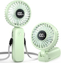 Handheld Fan Foldable, 5000mAh Rechargeable Hand Fans with Powerful Cooling, 4 Speeds, LED Display, Portable Fan for Travel,Concerts,Makeup,Lash,Outdoor Events,Gifts Women by COMLIFE