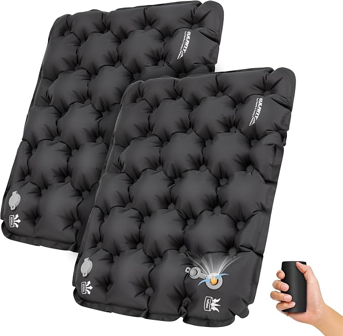 EULANT Lightweight Inflatable Seat Cushion,Compact Travel Cushion Pad | Stadium Seat Pad Camping Travel Air Seat Cushion for Airplane Hiking Bleachers Office Home Sports Events by EULANT