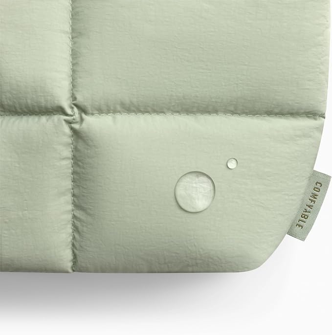 Comfyable Puffy Electronics Organizer Travel Case, Cute Tech Pouch for Women Men, Cable Storage Bag for Charger, Phone, Power Bank, Cord, Compact Tech Accessories Pouch, Sage - Image 5