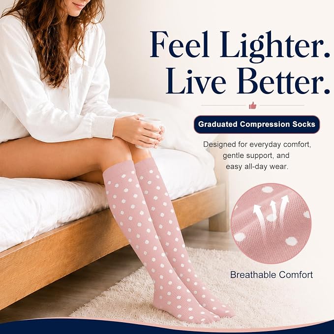 COOLOVER Copper Compression Socks for Women and Men(6 Pairs)-Best Support for Running, Athletic, Travel - Image 3