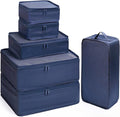 Mossio 6 Set Packing Cubes with Shoe Bag - Lightweight Travel Luggage Suitcase Organizers by Mossio