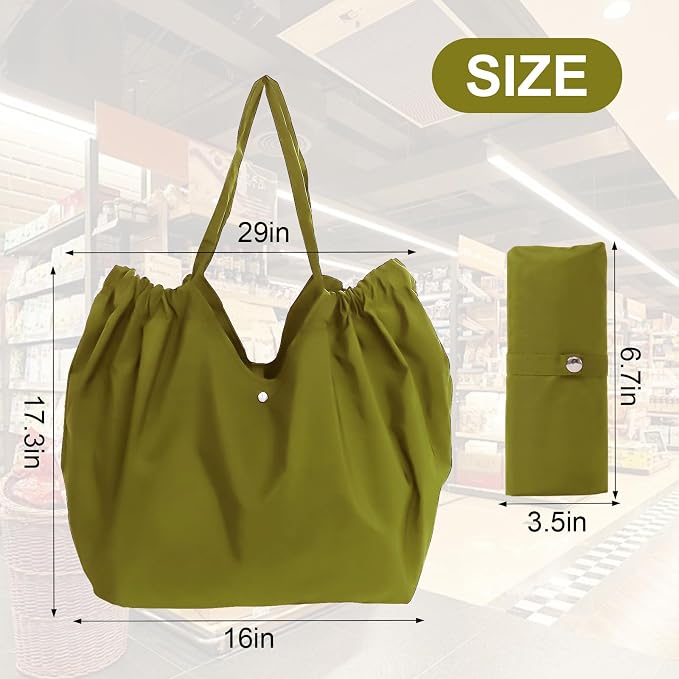 Reusable Grocery Bags,Reusable Shopping Bags,Folding Bags Totes,Stretchable and shrinkable shopping bag for Groceries - Image 4