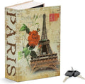 SEPOX® Book Safe with Key Lock Real Paper Cover Steel Interior Diversion | For Dorm Home. Hidden Compartment Book Safe. Hides Cash Valuables in Plain Sight. Realistic Discreet Design with Key Secure by SEPOX