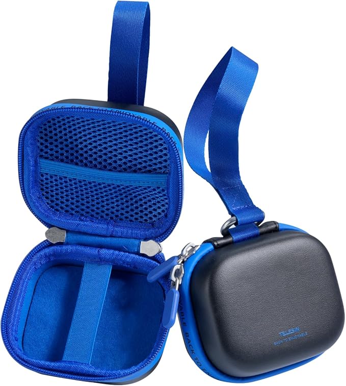 TELESIN DisAdv Portable Mini Carrying Case for HERO/Ace Pro/OSMO/360 Camera | Xtra Edge Pro Action Camera Bag, Waterproof Hard Shell Travel Storage Case for Action Cameras and Accessories, Black by telesin