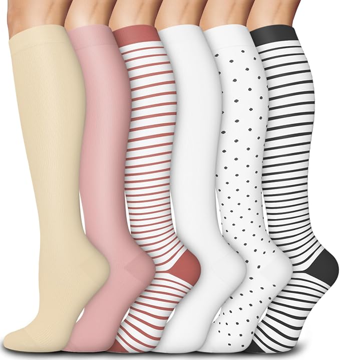 Aoliks Medical Compression Socks for Women & Men, Support Knee High Socks for Running,Nurses,Travel by Aoliks