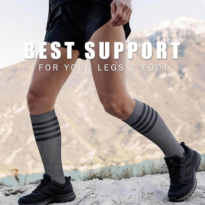 Copper Compression Socks for Women & Men (6 pairs) - Best Support for Nurses, Running, Hiking, Recovery - Image 4