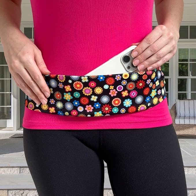 BANDI Running Belt for Women & Men – USA Made No-Bounce Adjustable Waist Pack & Secure Fanny Pack – Fits All Phones, Gels & Essentials – Zipper-Free, Medical Device Friendly - Image 7