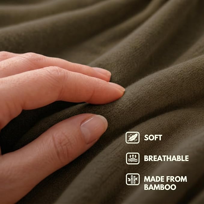 16-in-1 Compact Travel Blanket with Bag – Reversible, Ultra Soft Bamboo Airplane Blanket with Hidden Pocket – Packable for Flights & Travel Essentials (Semi-Weighted, Double Layer) - Image 7