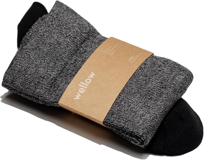 Wellow Knee High Compression Socks for Men & Women, 18–25 mmHg, Bamboo Viscose, Swelling Relief by WellowCompressionSocks