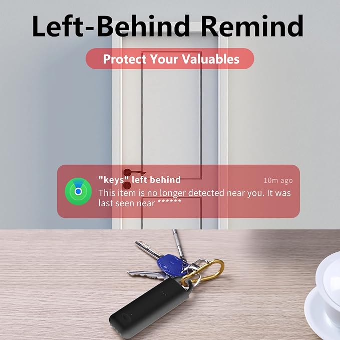 3-in-1 Personal Alarm Keychain with Apple Find My - 130dB Emergency Siren, LED Strobe Flashlight, GPS Tracker Keychain for Women, Kids, Seniors - Real-Time Location, Anti-Loss, iOS Only - Image 5