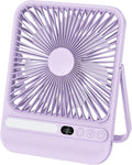 8000mAh Ultra-Thin Portable Travel Fan with Timer, Light&LED Display | 7in,28H Max Cooling Time,<42dB quiet for sleeping,cruise approved,4 Speeds Wind,Rechargeable Battery Fan for hotel office by BIVBTP