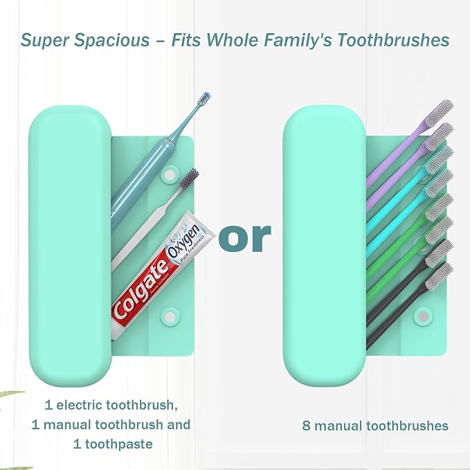Silicone Toothbrush Travel Case, Upgrade Large Toothbrush Cover for Travel | Electric & Manual Toothbrush Travel Cover for Men and Women, Portable Toothbrush Holder for Trave, Gym, Business Trip, School - Image 5