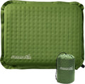 Inflatable Seat Cushion,Self-Inflating Foam Stadium Seat Cushion, Airplane Seat Cushion,Protable Seat Pad for Camping, Backpacking,Sports Events,Traveling,Bleacher (1, Green) by Unknown