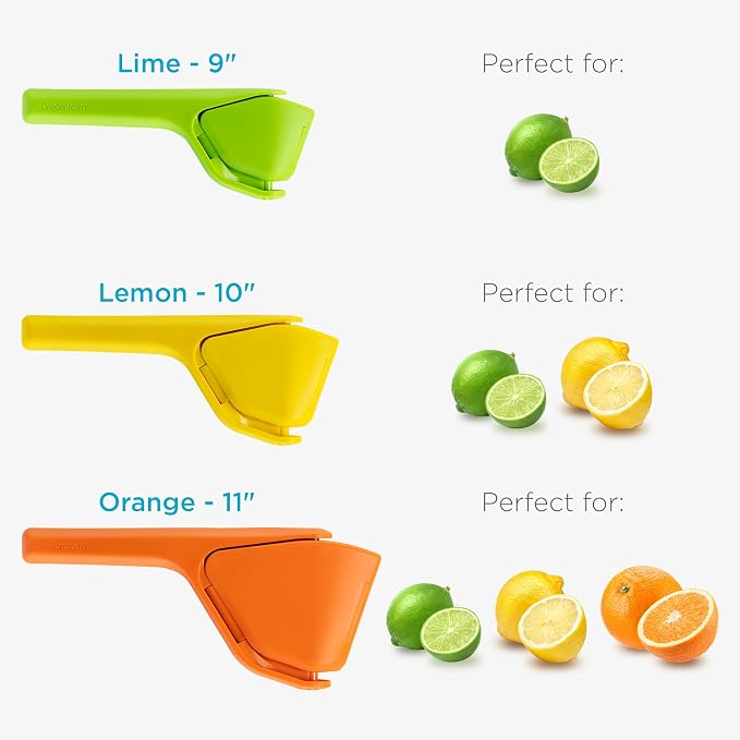 Dreamfarm Fluicer Fold-Flat Citrus Juicer - Orange | Easy, manual fresh orange juice squeezer with pip catcher, suits all citrus fruits, compact storage, 11" - Image 2