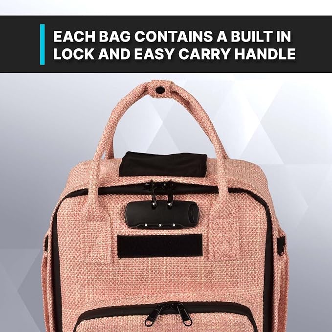 Herb Guard Pink Mini Locking Backpack - Image 2