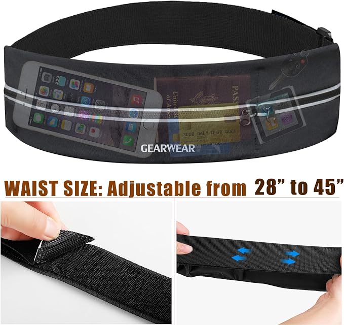Running Belt | Runner Fanny Pack for Women and Men | Adjustble Waist Band Pack for Storage Phone - Image 2