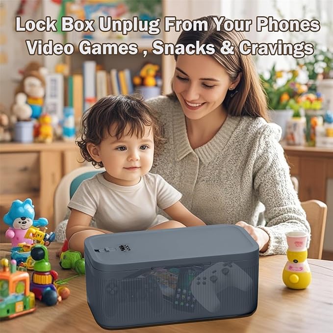 Medication Lock Box,Small Lockable Storage Box with Combination Code for Phone,Medicine Safe,Food, Home,Refrigerator,Office,Personal Items,Travel,Gift - Image 4