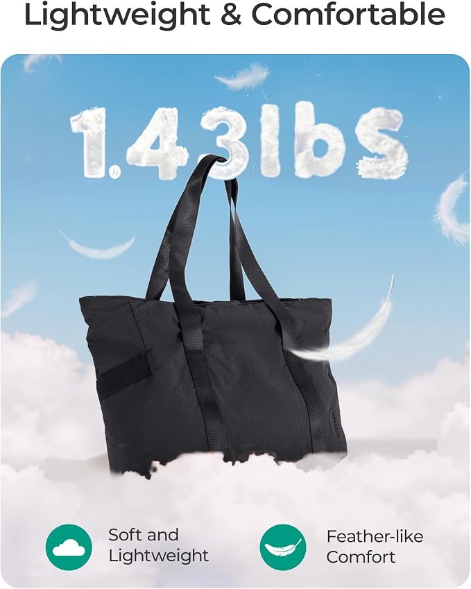 BAGSMART Tote Bag for Women, Tote Bag with Zipper Work Tote with Compartments Nurse Shoulder Hanbag for Travel, Gym - Image 7