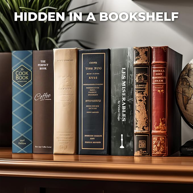 Book Safe with Combination Lock, Hidden Safe (9.5 x 6.2 x 2.2 Inch) with Fireproof Bag, Secret Diversion Safe, Hollow Book Box Hidden Storage, Money Safe Box for Cash(Les Mis) - Image 4