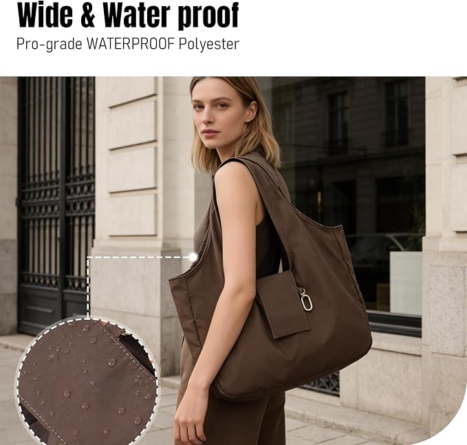 Foldable Keychain Tote Bag for Women,Reusable Mini Travel Grocery Bags | Waterproof Packable Handbag with Key Ring for Daily - Image 7
