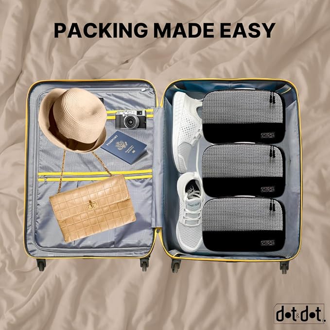 Large Packing Cubes for Travel - 5pc Packing Cubes for Suitcases - Lightweight Luggage Organizer Bags (Non-Compression) - Image 5