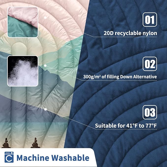 Mini Camping Blanket, Puffy Polar Fleece Blanket Lightweight Warm Outdoor Blanket for Camping,Traveling, Stadium, Hiking, Picnics - Image 3