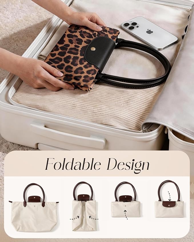 Miss Adola Aesthetic Nylon Tote Bag for Women | Lightweight, Foldable, Waterproof, Large Capacity for Travel, Work, Teacher - Image 5