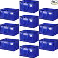 HomeHacks Moving Bags, 125L-10 Pack Heavy Duty Moving Totes | Storage Bags, Collapsible Moving Supplies, Reinforced Handles & Tag Pocket, Moving Totes with Zipper by HomeHacks