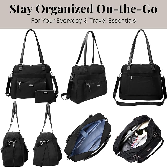 Baggallini Overnight Expandable Laptop Tote with RFID Phone Wristlet - Image 7