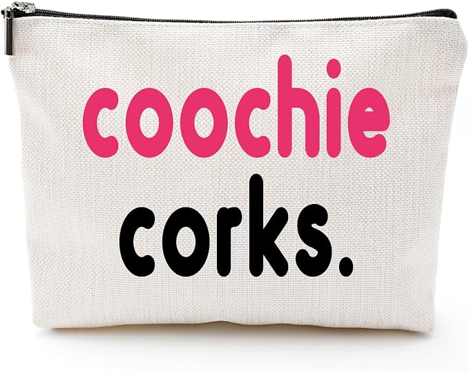 ZUYUROU Tampon Holder for Bathroom - Funny Gifts for Women, Girls Night Out Gifts - Coochie Corks Makeup Pouch by Unknown