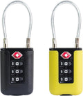 Suitcase Locks TSA Approved, 3 Digit Combination Padlock, TSA Locks for Luggage, Combo Padlock with Code, for Backpack, Gym Locker, Ammo Can, Guitar Gun Case, Bag Zipper (Black+Yellow) by SpecializeinCombinationLock