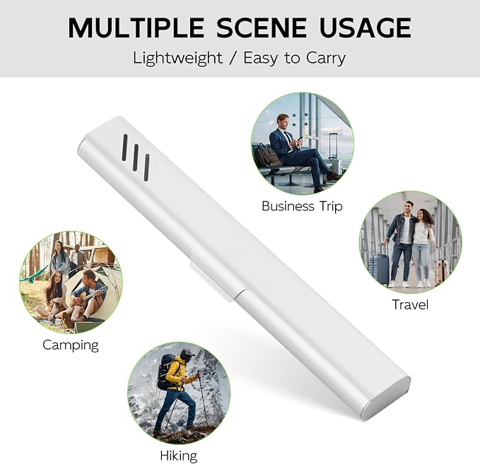 Travel Toothbrush Case, Portable Toothbrush Holder, Durable Aluminum Toothbrush Storage Box, Small Breathable Manual Toothbrush Container for Traveling, School, Camping, Business Trip - Sliver - Image 6