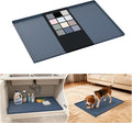 URMONA Waterproof Silicone Under Sink Mat 28'' x 22'' Shelf Liner for Kitchen and Bathroom, Cabinet and Counter Protector, Storage and Organizers, Litter Mat, Pet Cat Puppy Essentials(Dark Grey) by URMONA