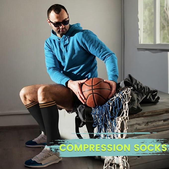 Copper Compression Socks 15-20 mmHg for Men & Women 8 Pairs – Circulation Support for Nurses, Travel, Running, Hiking, Soccer - Image 3