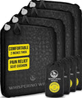 Whispering Winds Inflatable Seat Cushion | Comfortable & Packable Blow-up Foam Pad for Airplane Travel, Stadium Outdoors, Camping, Car & More by WhisperingWinds