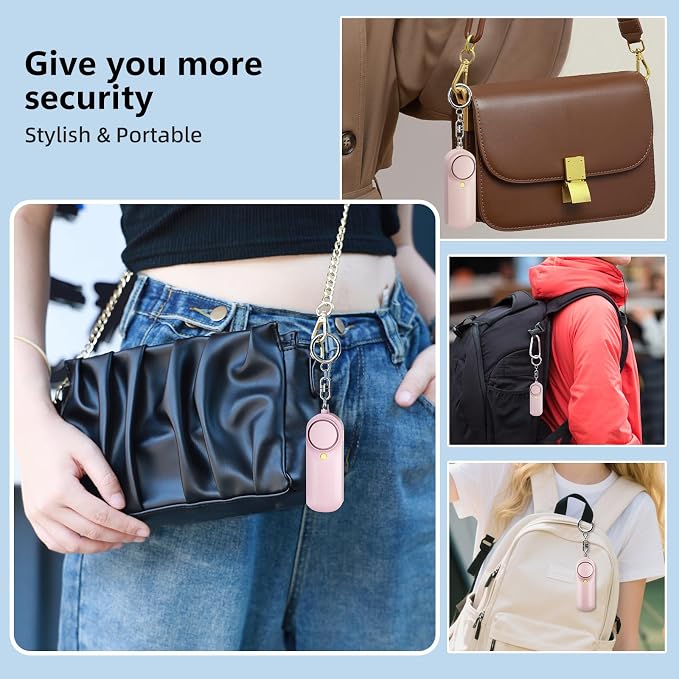 Self Defense Siren with Strobe Light & Extra Loud 130 dB Safety Keychain - Image 7
