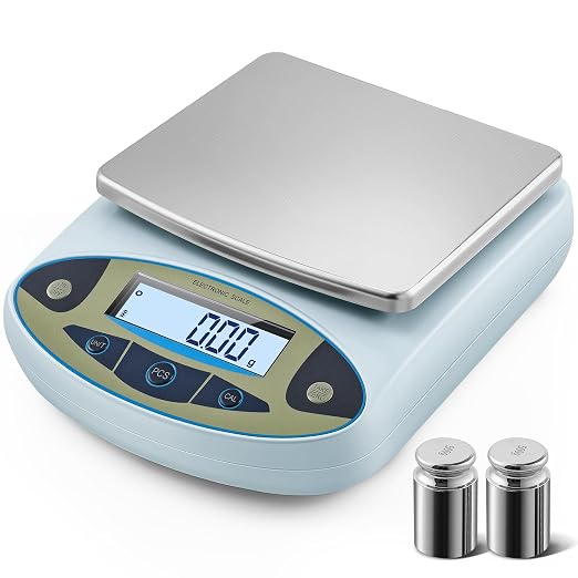 Antstone lab Scale 6000g x 0.01g Digital Gram Scale 0.01g Accuracy High Precision Scientific Analytical Balance for Laboratory, Jewelry Weighing (6000g, 0.01g) by Antstone