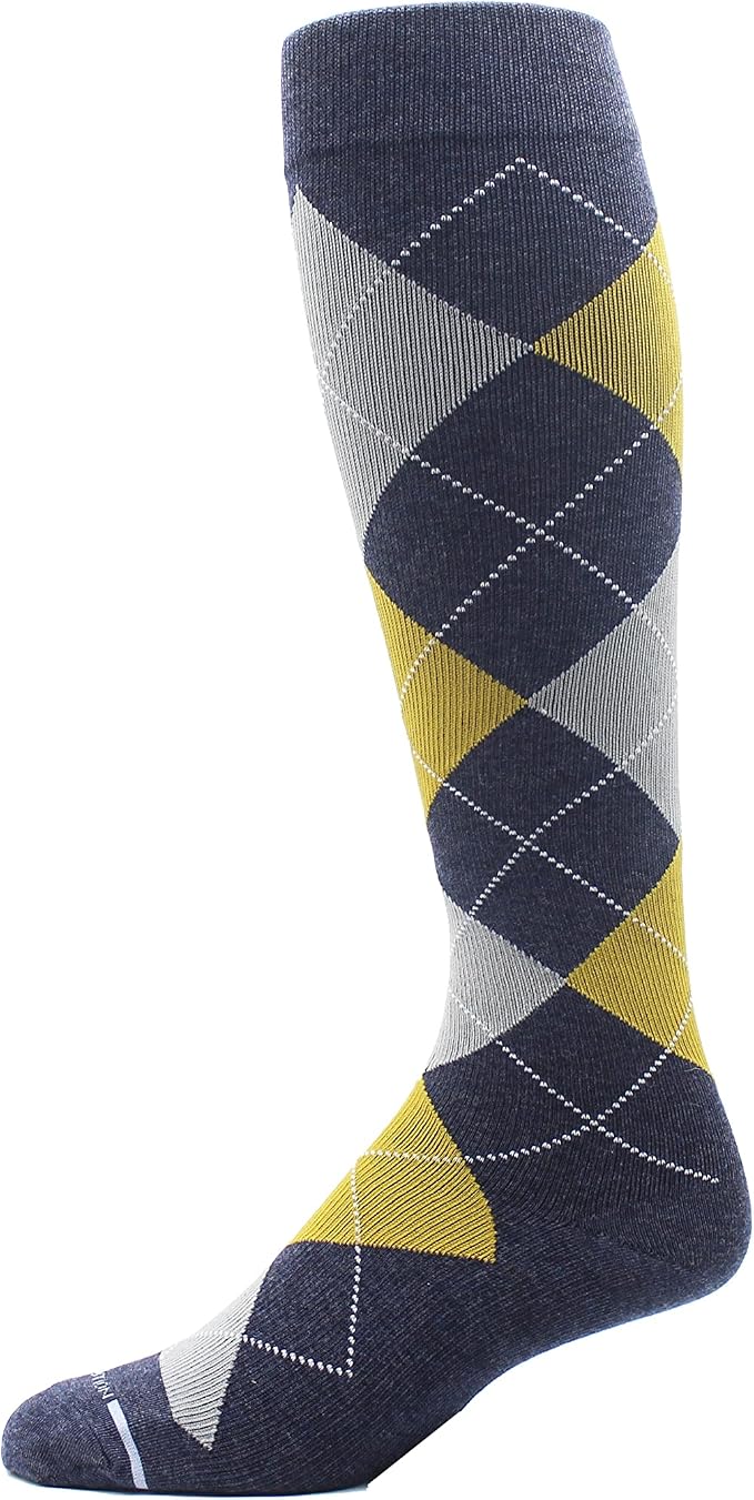 Dr. Motion 4 Pairs Men's Athletic Traveler Graduated Compression Knee High Socks - Image 3