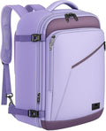 MATEIN Travel Backpack, Carry on Backpack with Detachable Shoulder Straps | Personal Item Bag for Traveler, Large Capacity, Water Resistant, Traveling Essential for Women Men Teacher Nurses, Purple by MATEIN