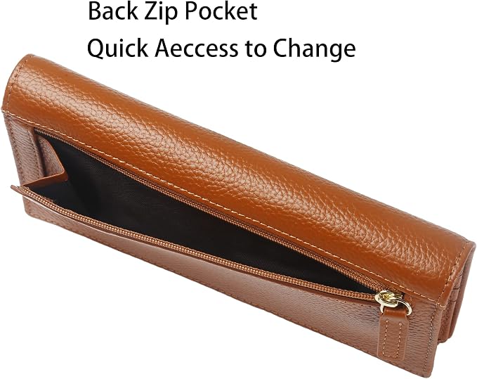Ultra Slim Thin Leather Women Wallet RFID Blocking Credit Card Holder Bifold Long Ladies Billfold - Image 6