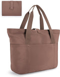 BAGSMART Tote Bag for Women, Foldable Tote Bag With Zipper Travel Shoulder Bag Handbag for Work by BAGSMART