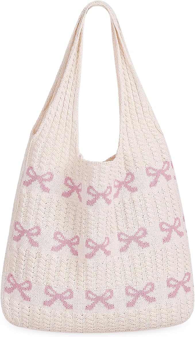 Sightor Crochet Tote Bag, Mesh Beach Bag Knit Summer Hobo Bag for Women | Beach Tote bag Vacation Outfits Aesthetic Boho Bag by Sightor