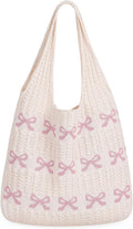 Sightor Crochet Tote Bag, Mesh Beach Bag Knit Summer Hobo Bag for Women | Beach Tote bag Vacation Outfits Aesthetic Boho Bag by Sightor
