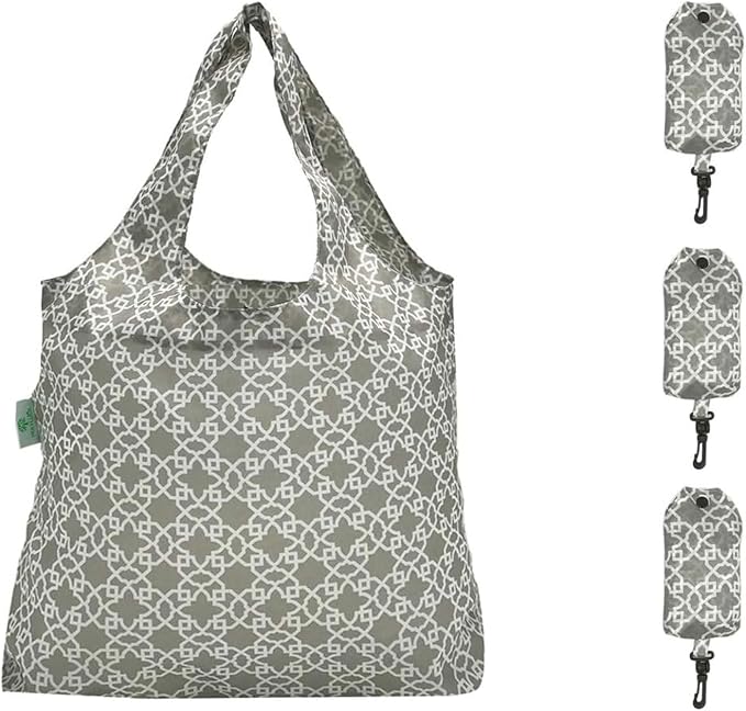 HOLYLUCK Reusable Grocery Bags,Heavy Duty Foldable Shopping Tote Bag (Standard, 3 Maze) by holyluck